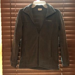 Youth Large (14/16) Grey Columbia full zip fleece